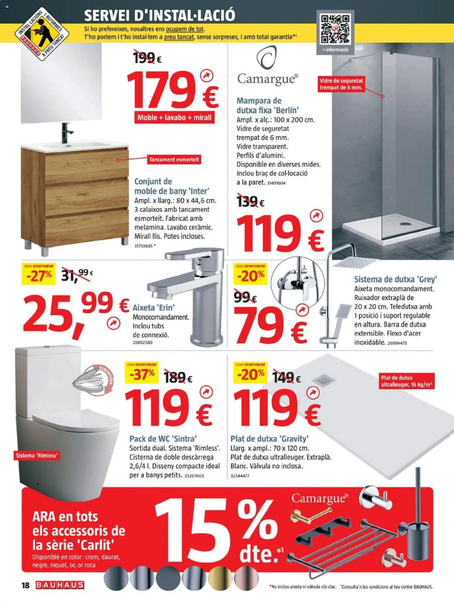 Bauhaus - folleto Cat │ válido desde el 23.10.2025 | Página: 18 | Productos: Lavabo