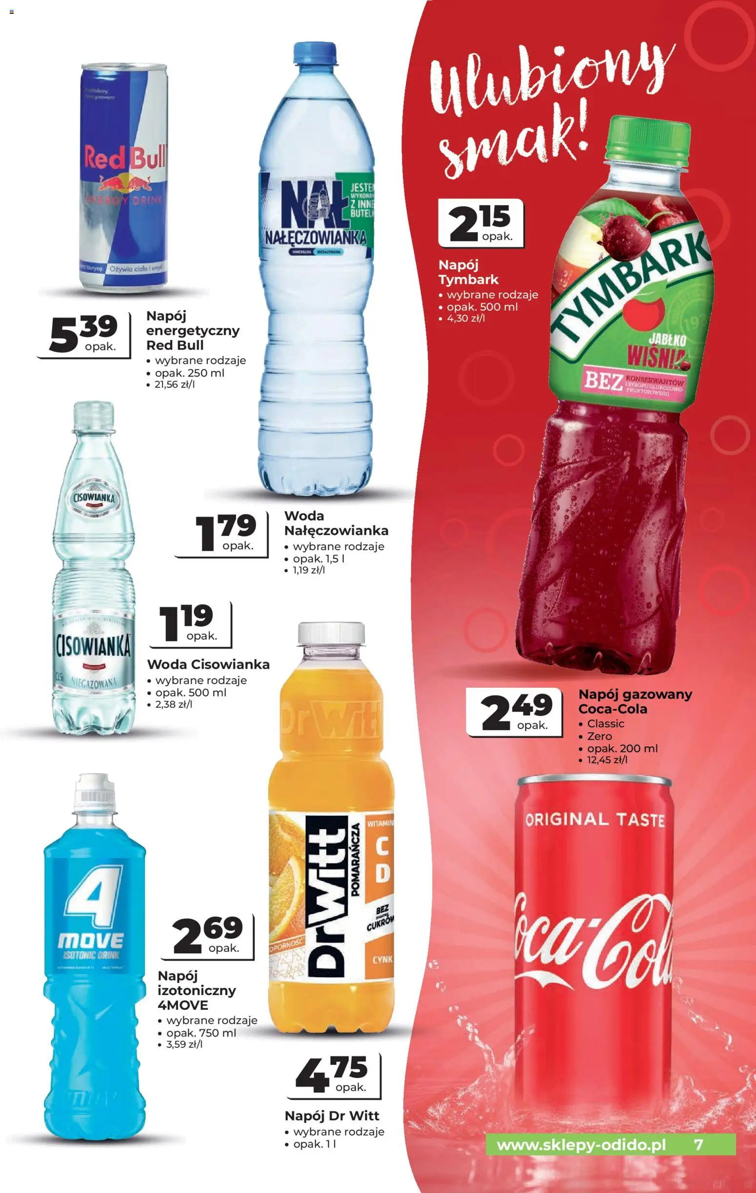 Odido gazetka od 04.03.2026 | Strona: 7 | Produkty: Red bull, Wiśnie, Woda