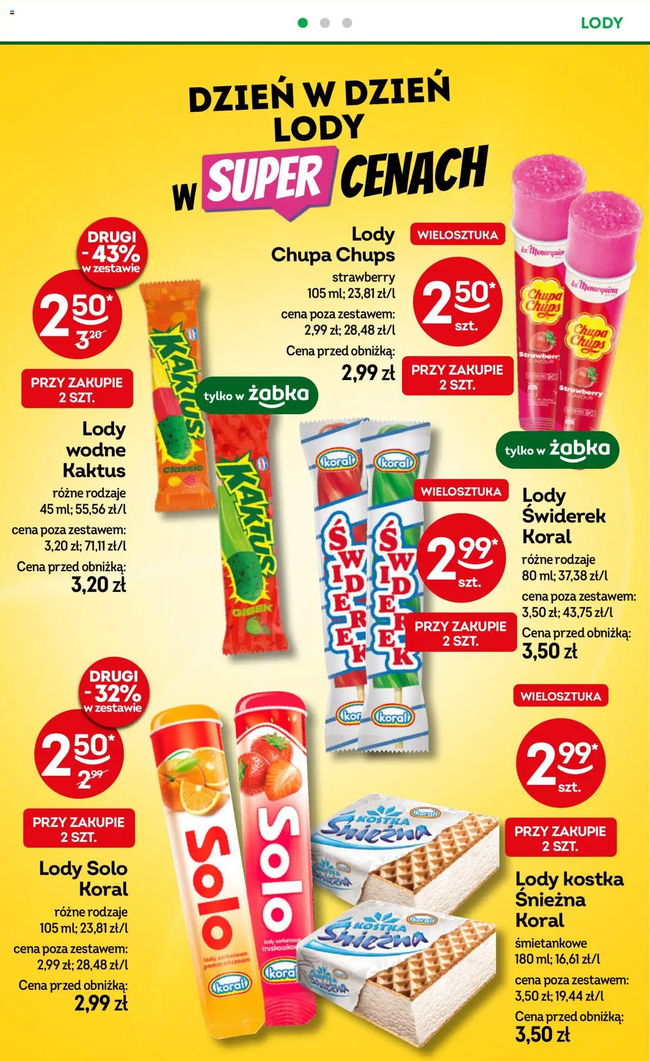 Żabka Gazetka od 18.06.2025 | Strona: 41 | Produkty: Lody