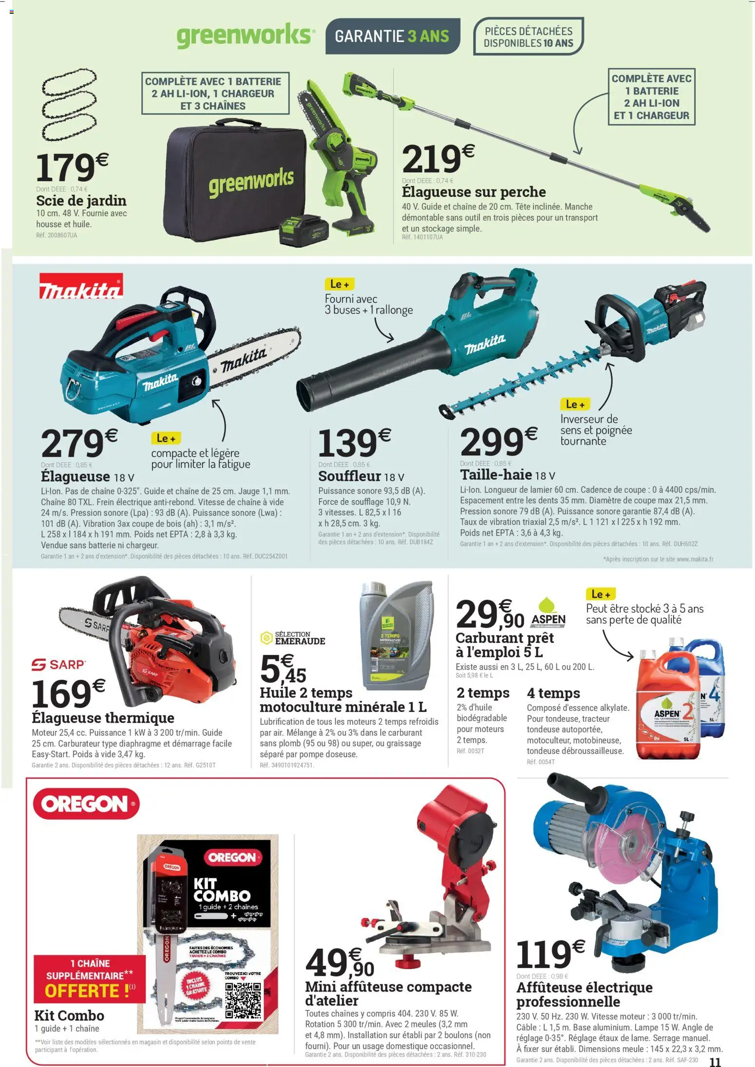 {H1} | Page: 11 | Produits: Câble, Poids, Tondeuse, Batterie