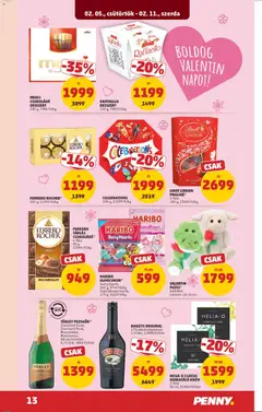 TÖRLEY PEZSGŐK*, Sparkling wine, Charmant Doux, Charmant Rosé, Muscateller, Muscosecco, alkoholmentes, 0,75 liter - amely érvényes a következő dátumtól: 05.02.2026 | Oldal: 15 | Termékek: Raffaello, Ferrero rocher, Csokoládé