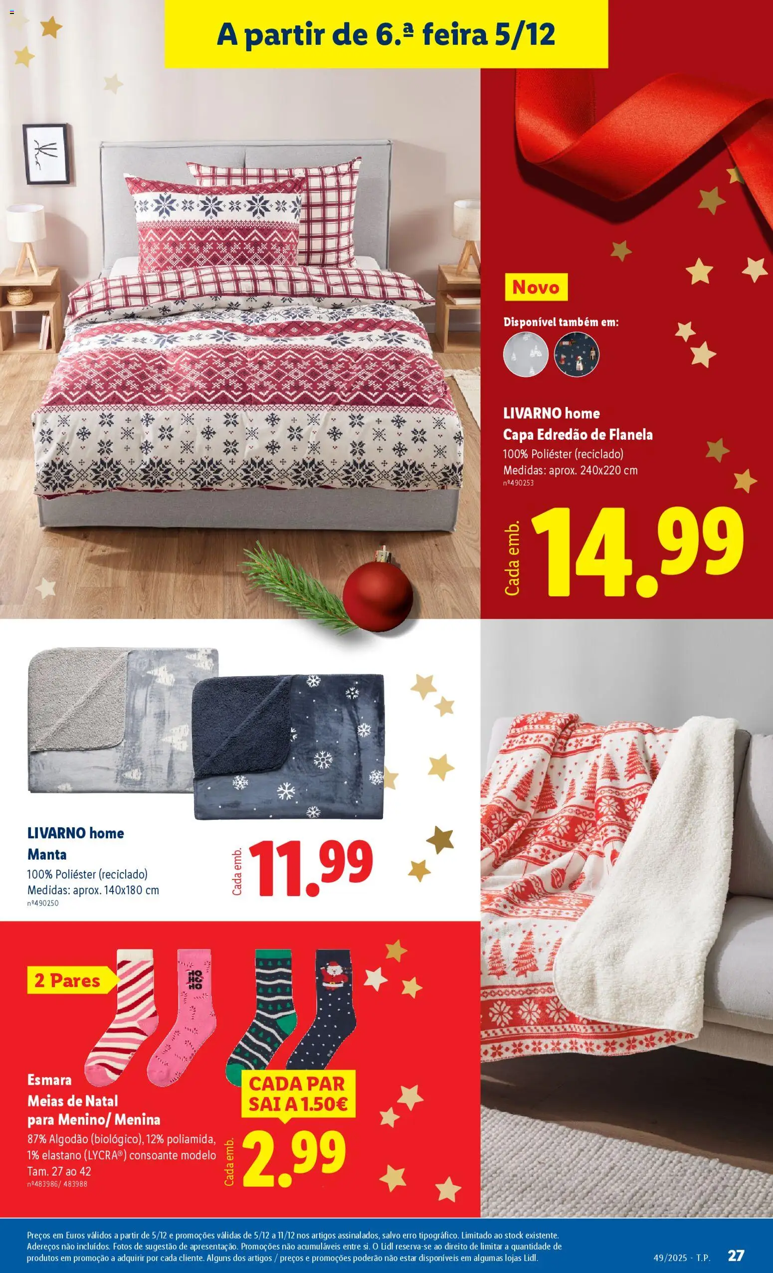 Lidl Novidades │ válido de 01.12.2025 | Página: 27 | Produtos: Algodão, Saia, Meias