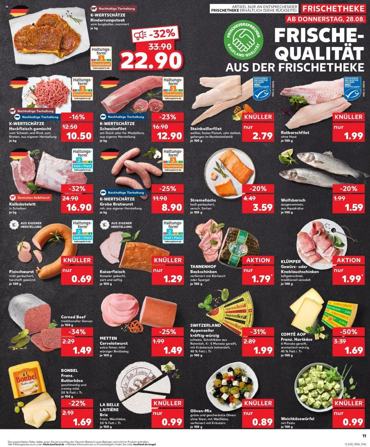 Kaufland prospekt Mayen	 - gültig ab dem 28.08.2025 | Seite: 11 | Produkte: Bratwurst, Spargel, Schweinefilet, Hackfleisch
