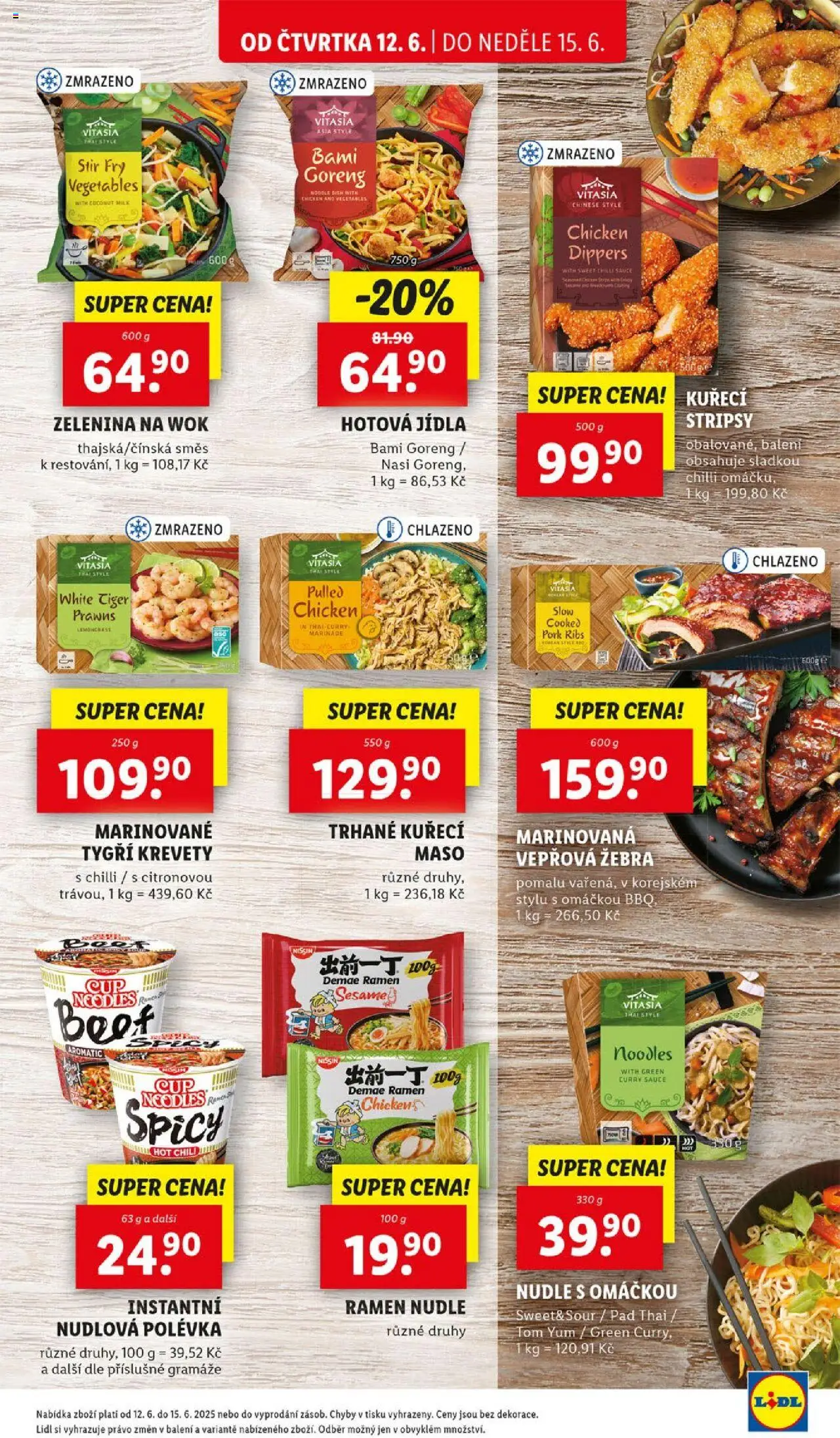 Lidl leták od 12.06.2025 | Strana: 19 | Produkty: Kuřecí maso, Bami Goreng, Nudle, Nasi goreng