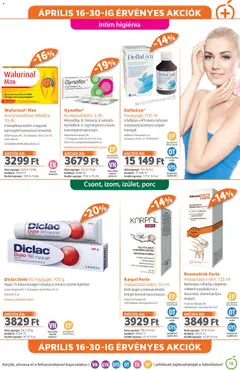 Alma Gyógyszertárak akciós újság - amely érvényes a következő dátumtól: 01.04.2026 | Oldal: 15 | Termékek: Applikátor