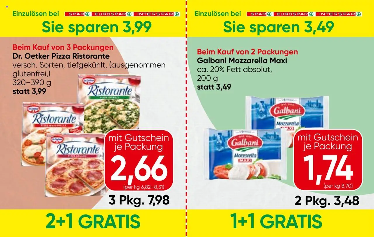 Spar Gutscheinheft - Tirol gültig ab 21.08.2025 | Seite: 5 | Produkte: Pizza