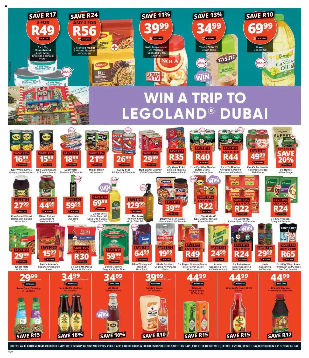 New Checkers catalogue – valid from 20.10.2025 | Page: 6 | Products: Fish, Soup, Salad, Pepper