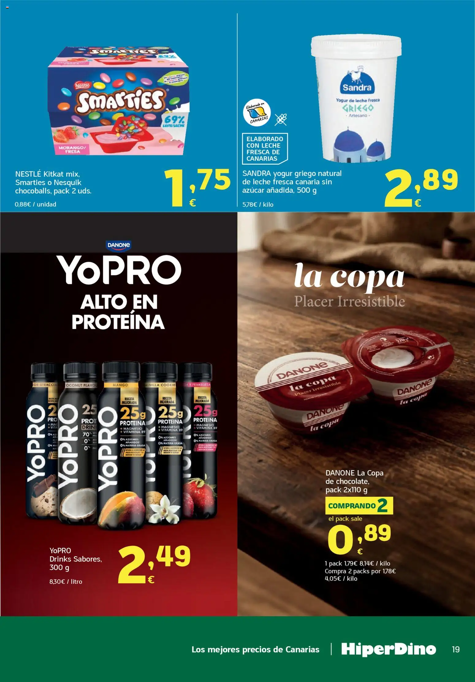 HiperDino folleto │ válido desde el 23.04.2026 | Página: 19 | Productos: Leche, Yogur, Μαγειρική εστία, Ρούτερ