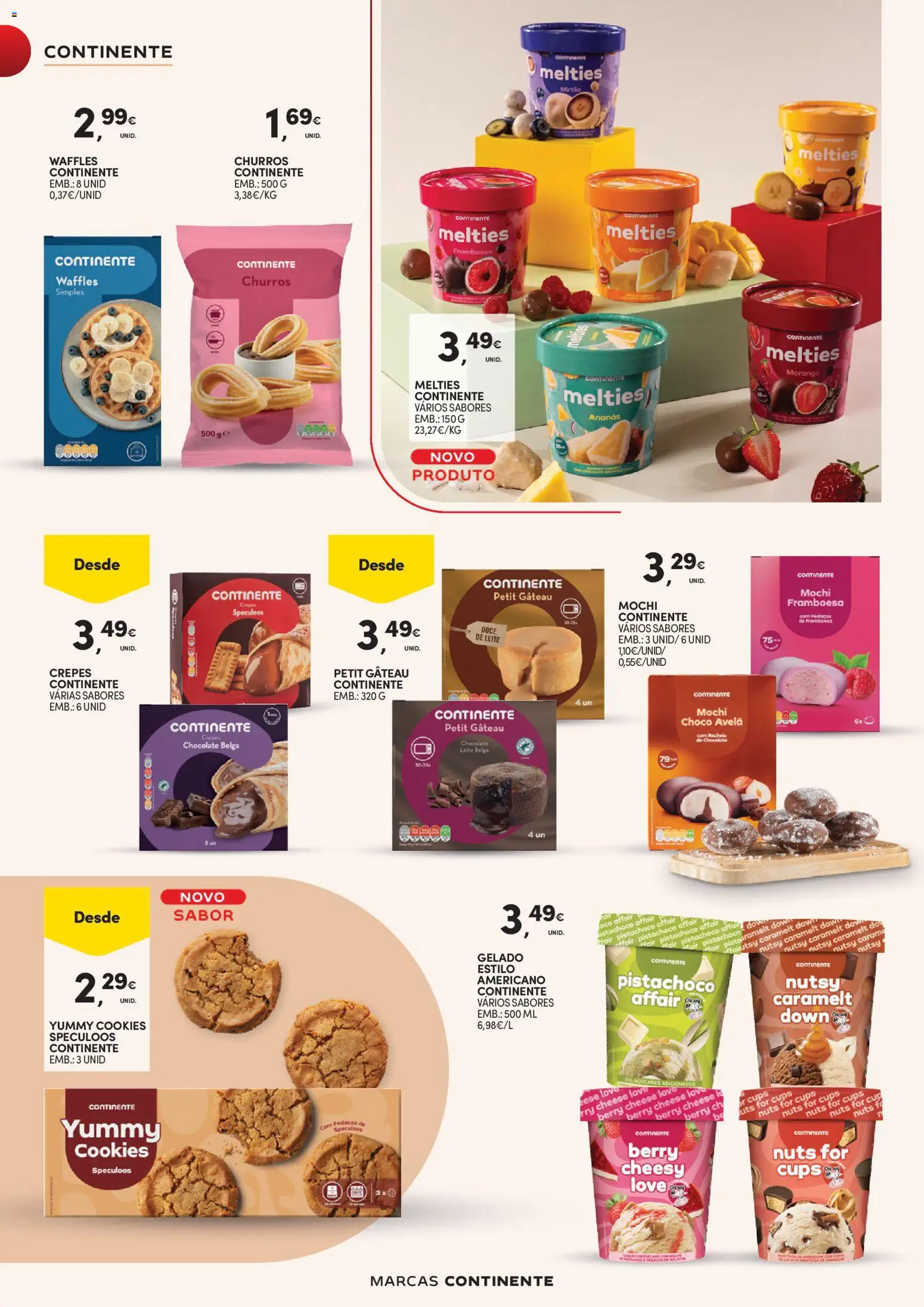 Continente - Marcas  │ válido de 07.04.2026 | Página: 20 | Produtos: Gelado, Leite, Chocolate, Petit Gateau