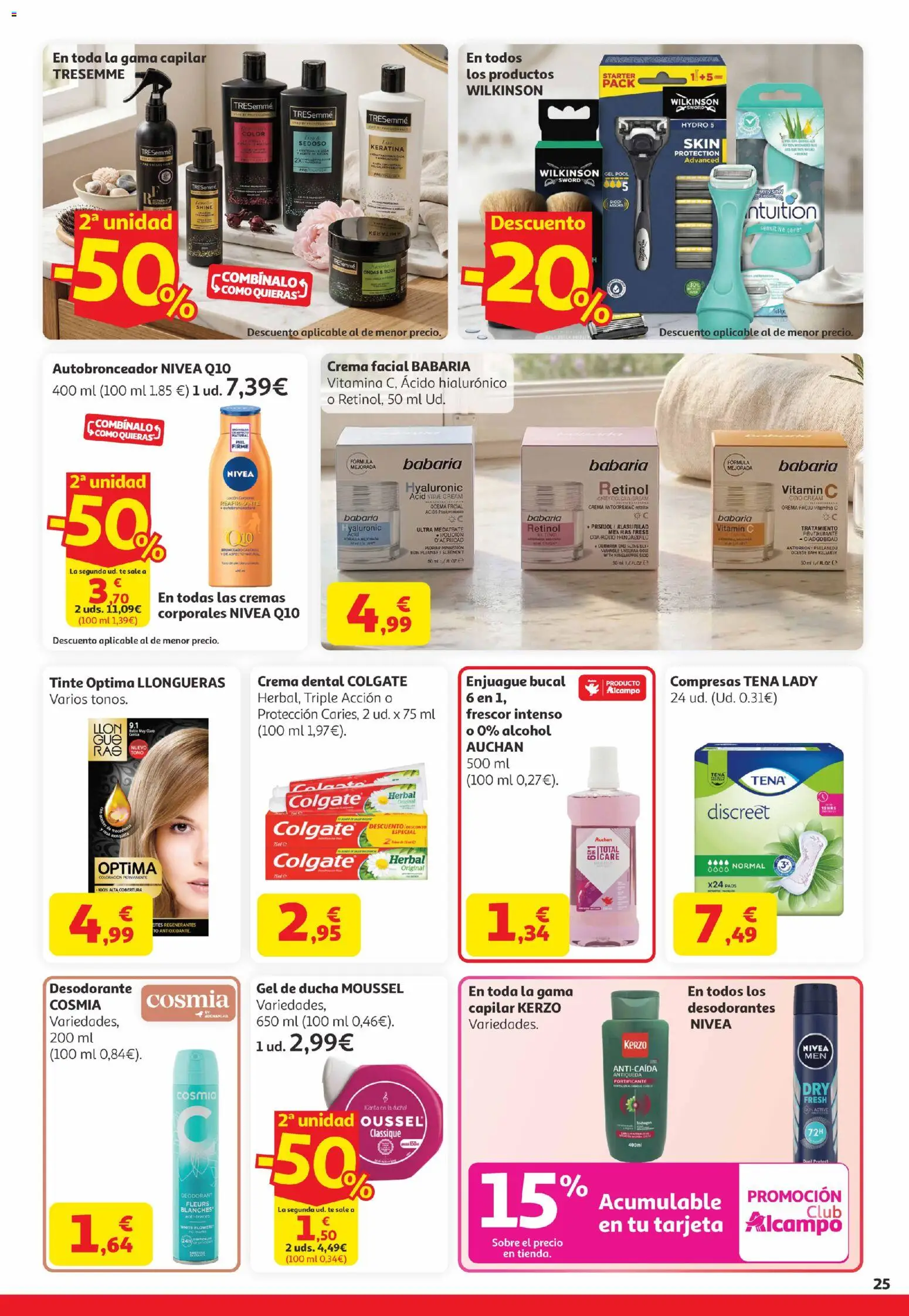 Alcampo Canarias │ válido desde el 07.04.2026 | Página: 25 | Productos: Desodorante, Té, Γλυφιτζούρι, Ducha