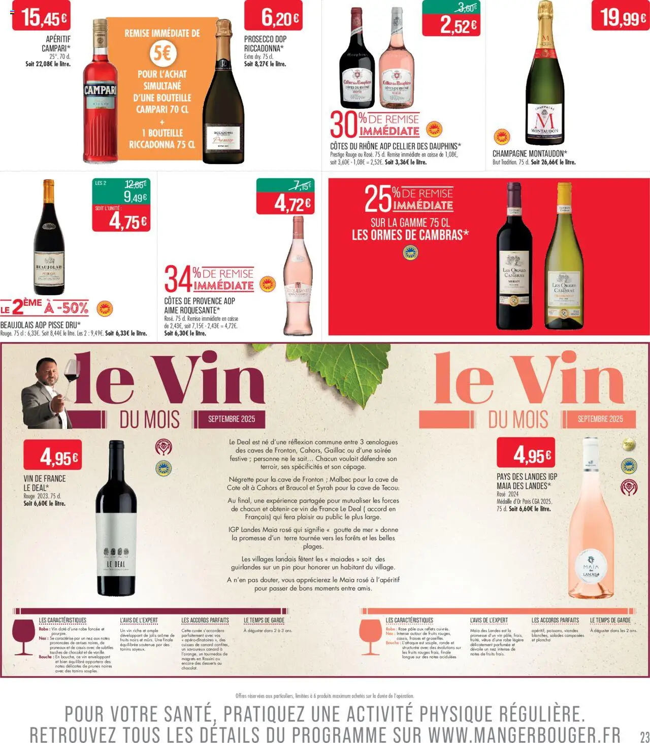  | Page: 23 | Produits: Collier, Cuisses de canard, Vin, Tournedos