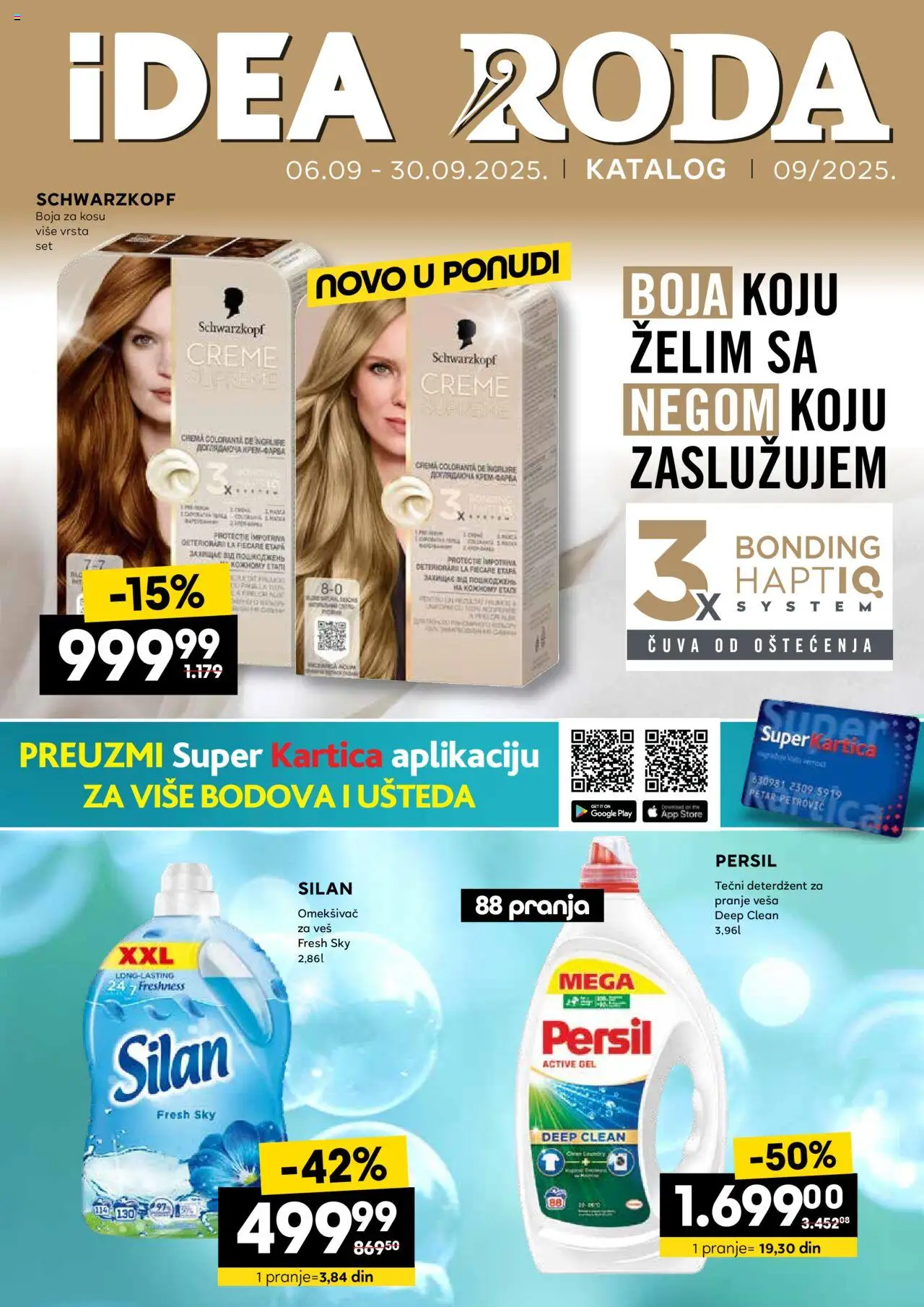 Idea katalog - važi od 06.09.2025 | Strana: 1 | Proizvode: Deterdžent, Tečni deterdžent, Silan, Persil