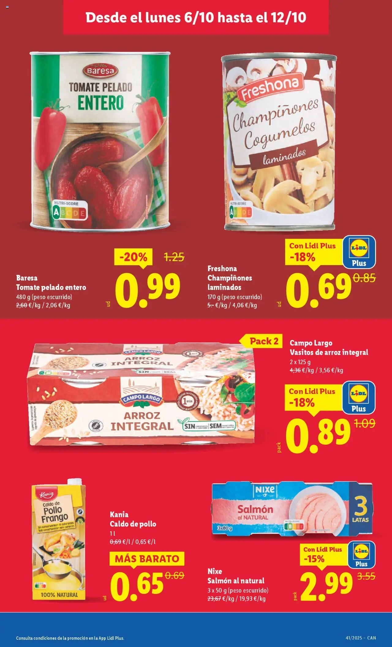 Lidl - Canarias │ válido desde el 06.10.2025 | Página: 17 | Productos: Arroz, Peso