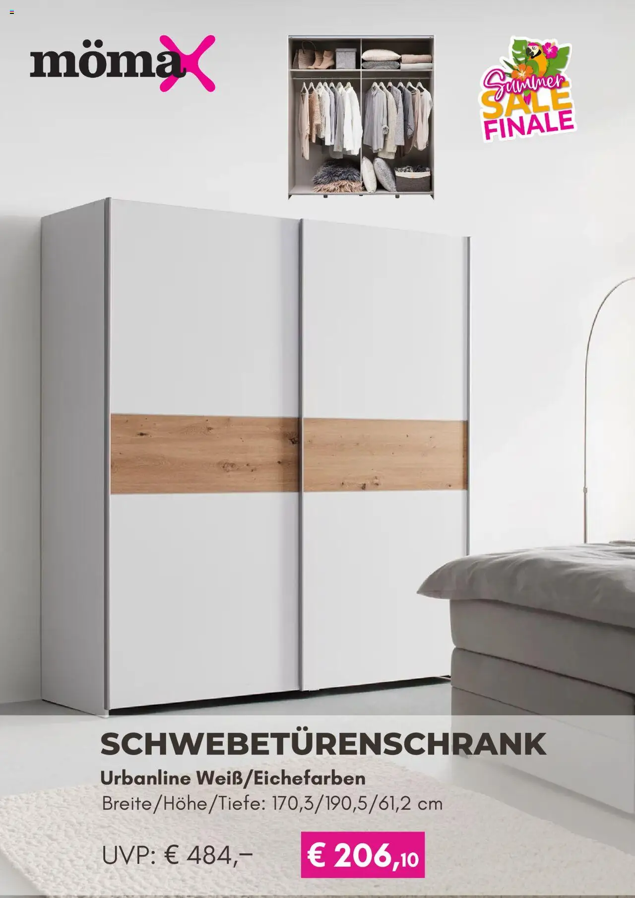 Mömax Prospekt 	 - gültig ab dem 18.07.2025 | Seite: 6 | Produkte: Schwebetürenschrank