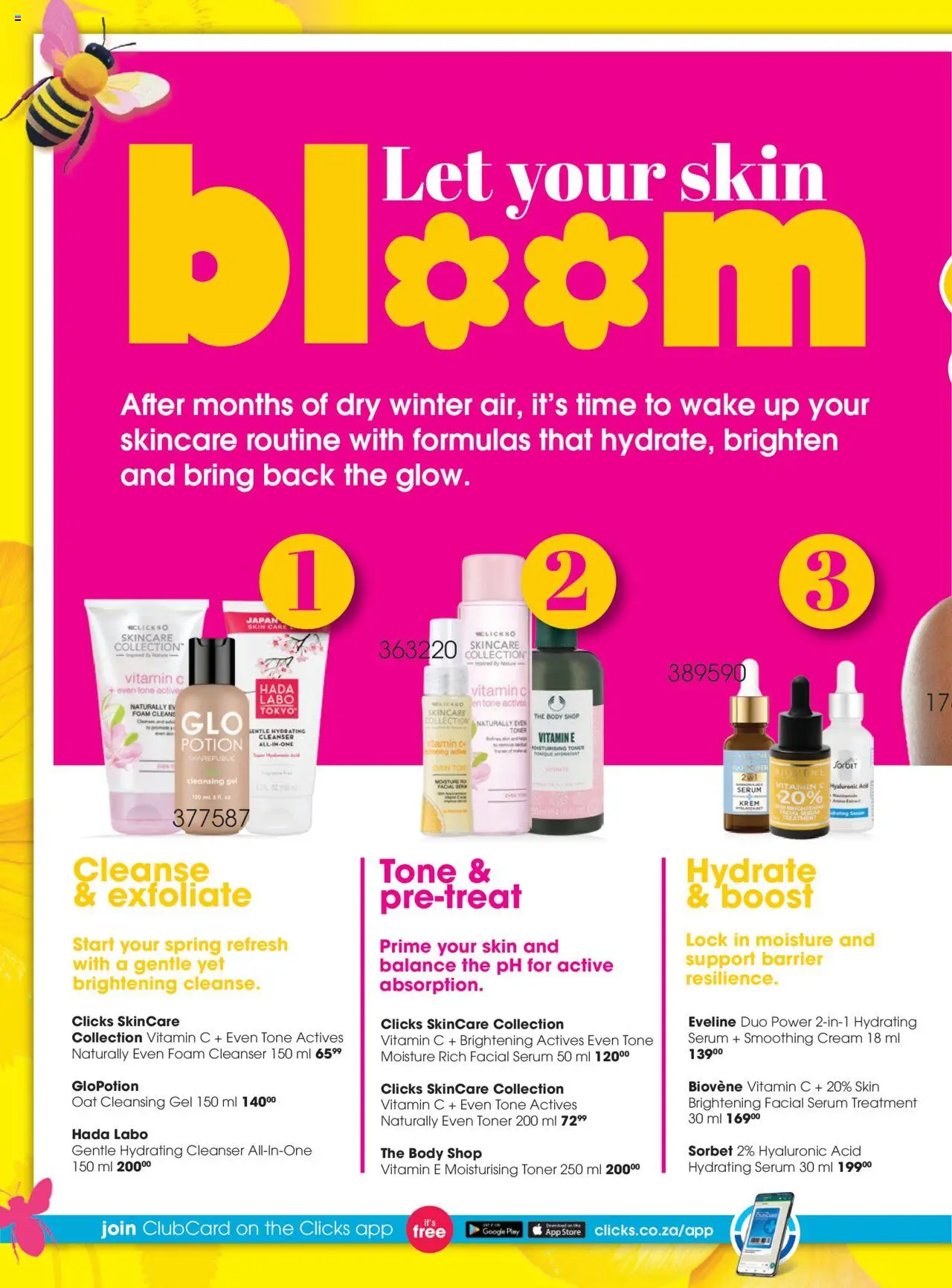 New Clicks catalogue – valid from 23.09.2025 | Page: 2 | Products: Toner, Lock, Cream, Foam
