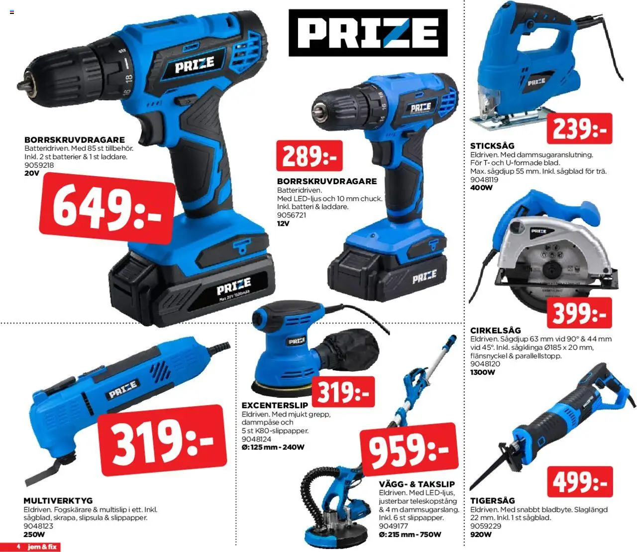 Jem & Fix reklamblad aktuell från 25.08.2025 | Sida: 4 | Produkter: Batterier, Batteri