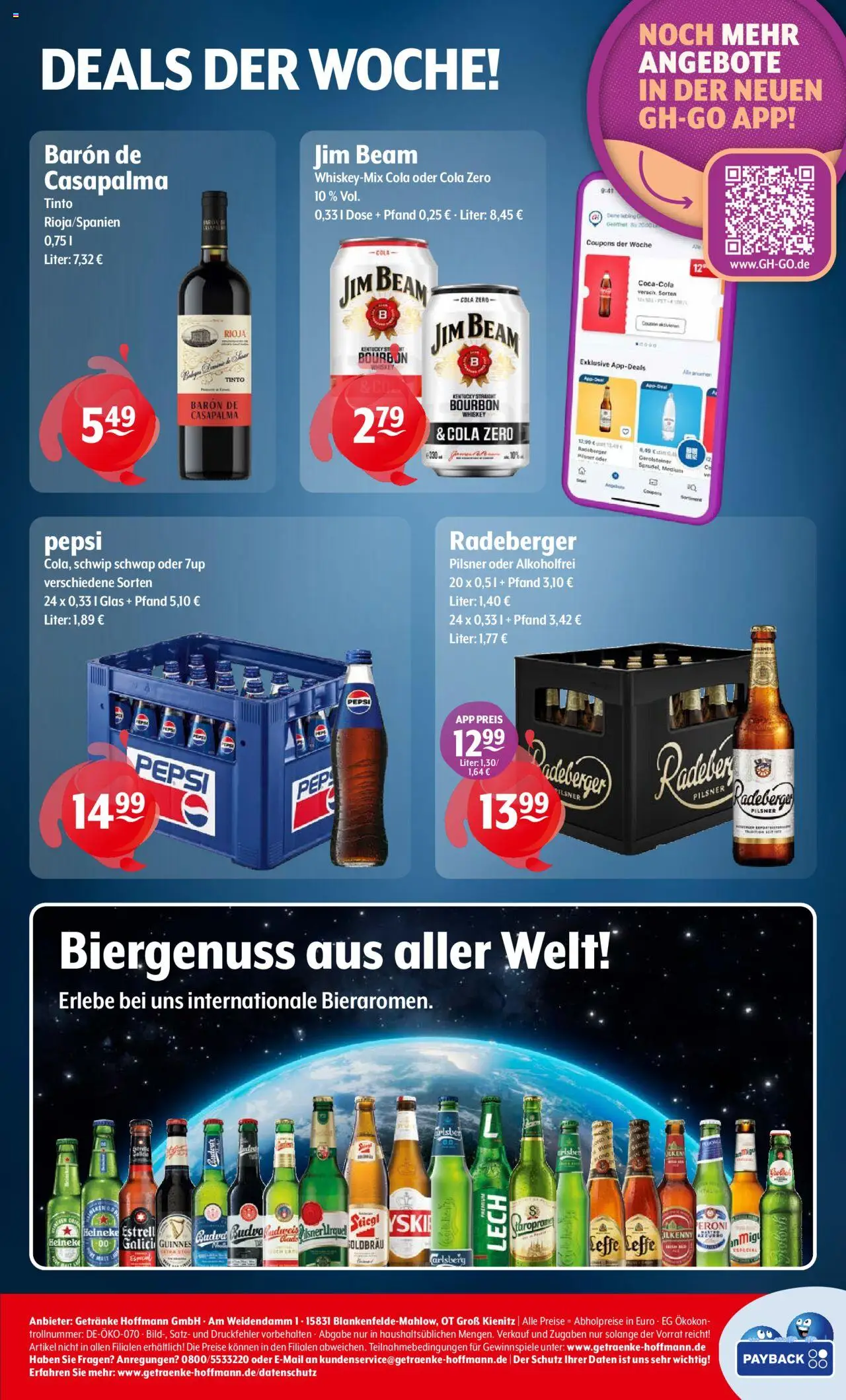 Getränke Hoffmann - Nordrhein - Westfalen – gültig ab 13.10.2025 | Seite: 8 | Produkte: Cola, Schwip schwap, Bourbon, Gerolsteiner