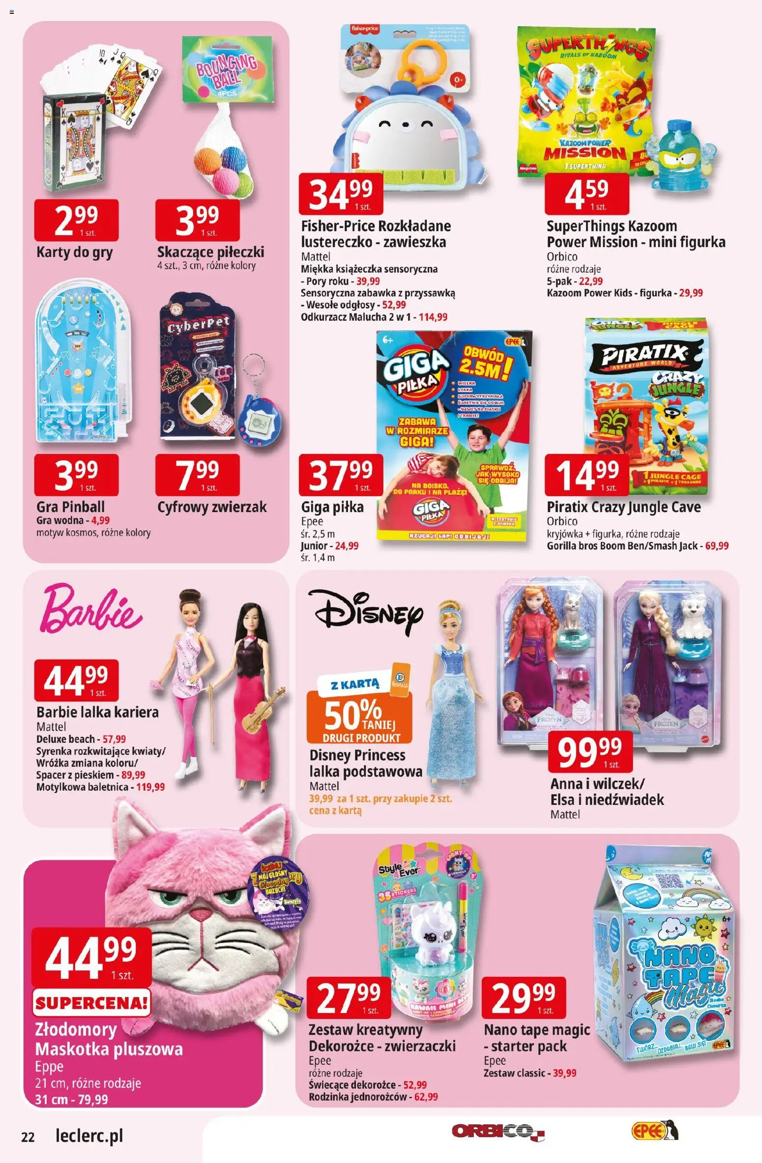 E.Leclerc Gazetka - Elbląg od 24.02.2026 | Strona: 22 | Produkty: Starter, Odkurzacz, Lalka, Barbie
