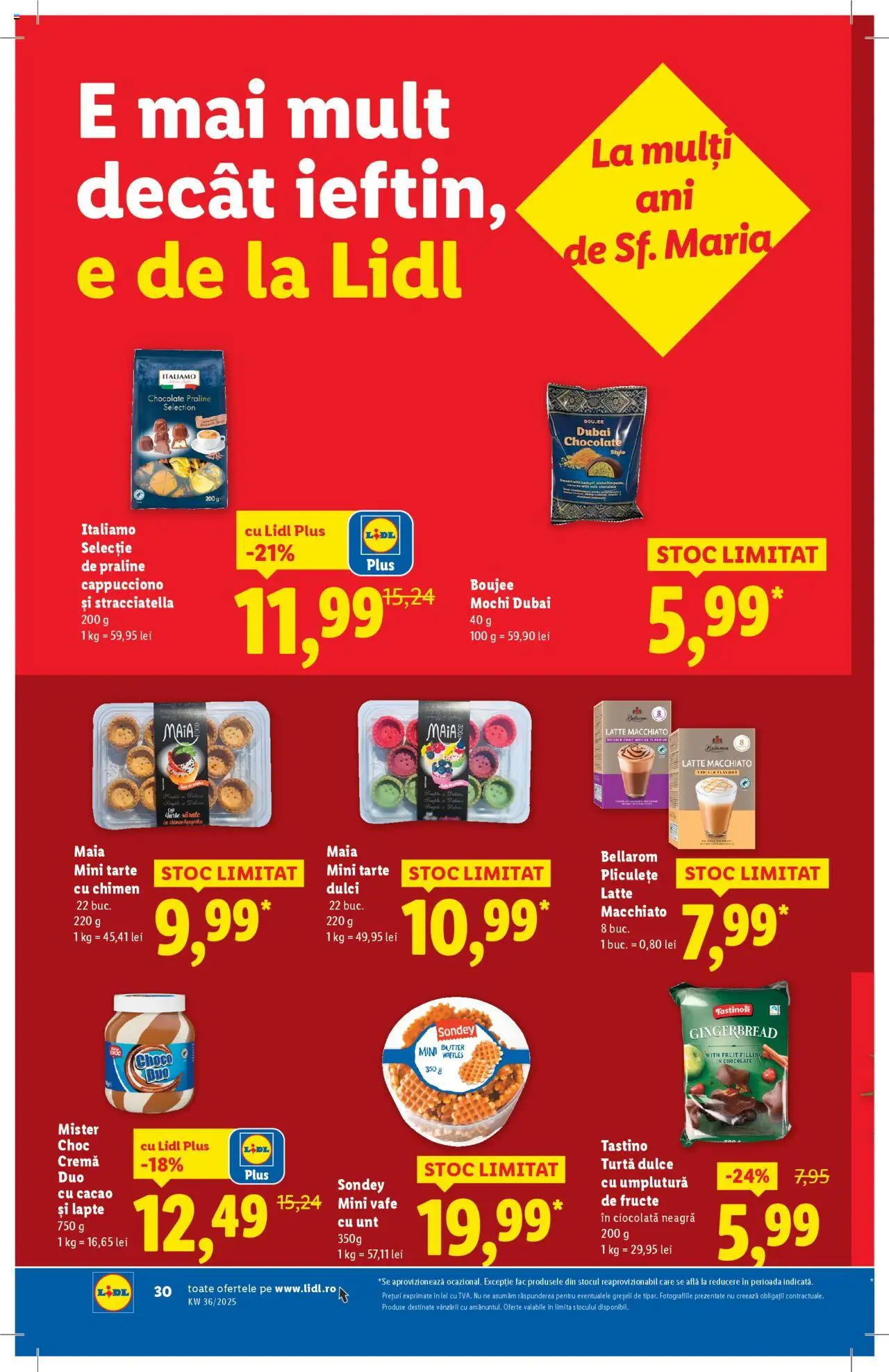 Catalog Lidl – valabil de la 01.09.2025 | Pagină: 30 | Produse: Delgeç, Cremă, Cacao, Turtă dulce
