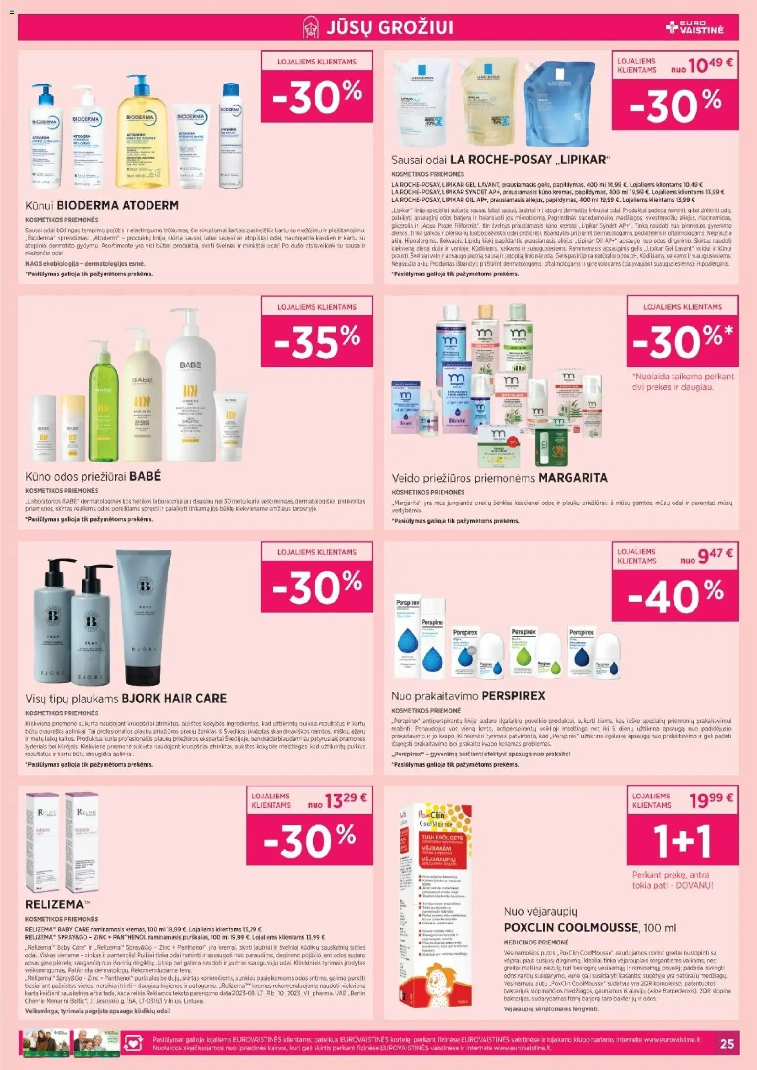 EUROVAISTINĖ akcijos nuo 01.01.2026 | Puslapis: 25
