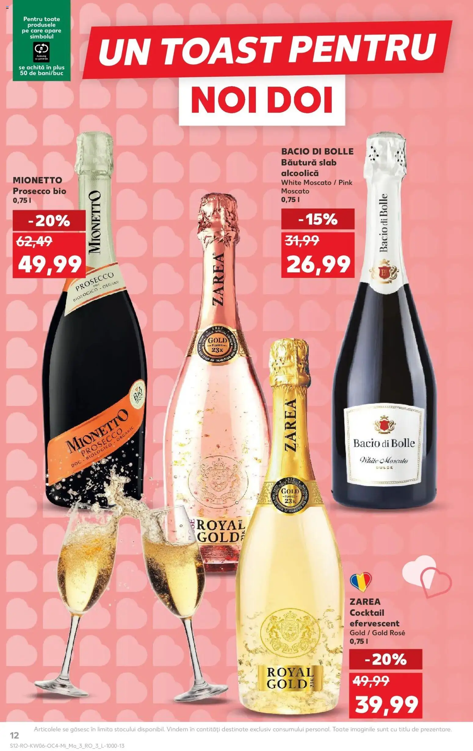 Noul catalog Kaufland – valabil de la 04.02.2026 | Pagină: 12 | Produse: Şerit ödül, Prosecco, Cocktail