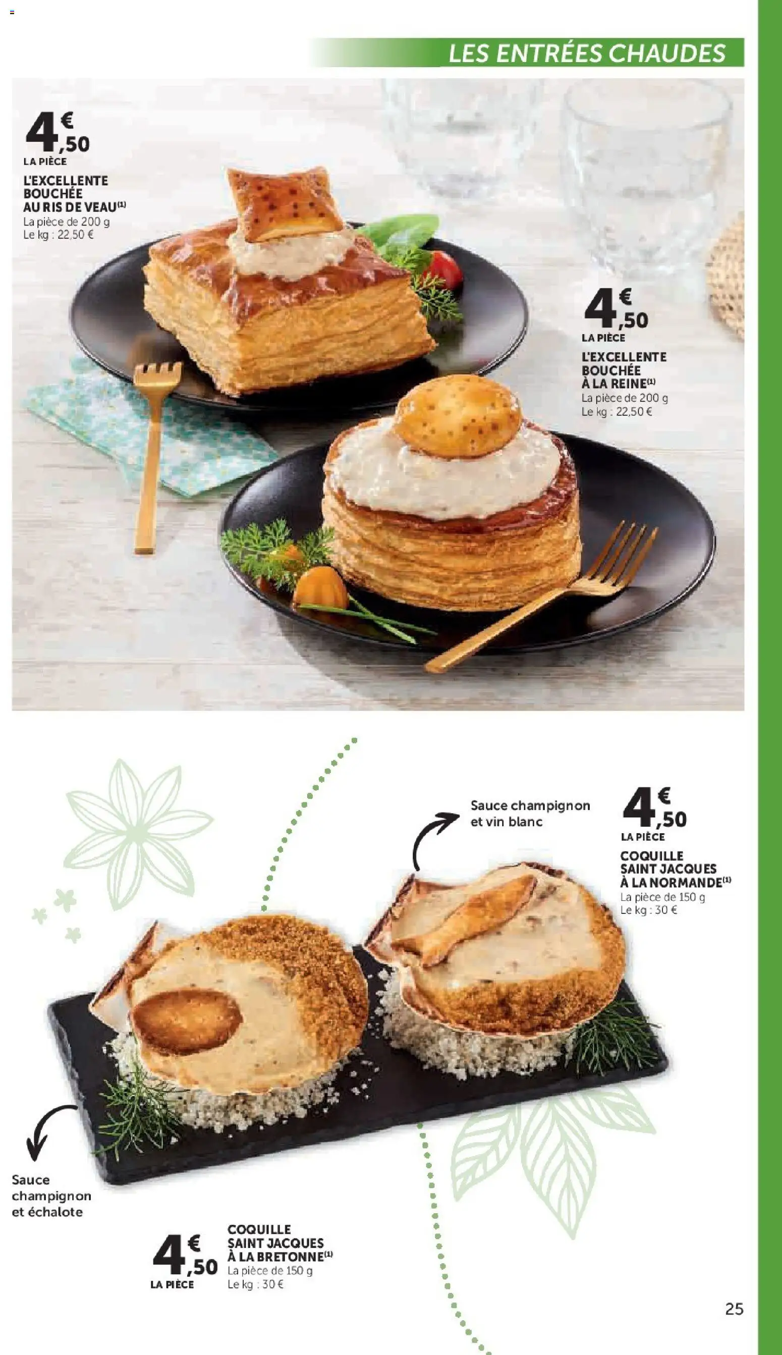 {H1} | Page: 25 | Produits: Échalote, Champignon, Vin