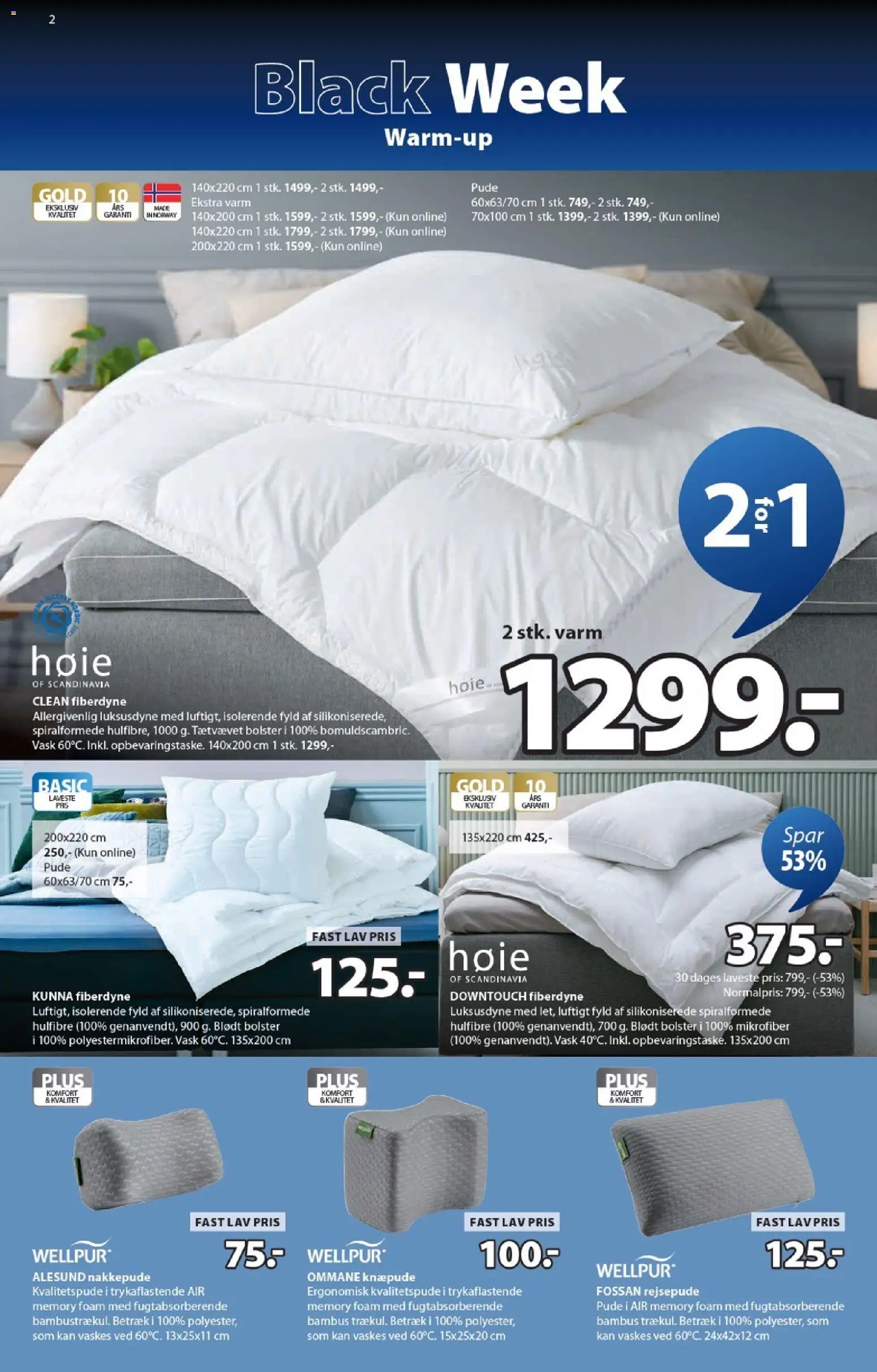 JYSK tilbudsavis – gyldig fra 14.11.2025 | Side: 2 | Produkter: Pude, Søm