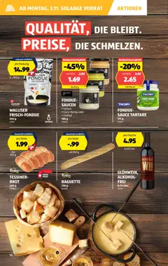 Aldi Aktionen ab 30.10.2025 gültig | Seite: 17 | Produkte: Baguette, Brot, Fondue