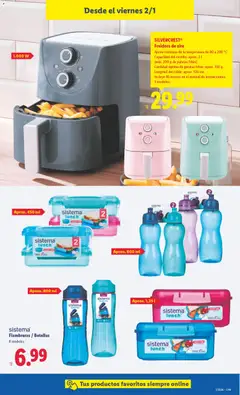 Vista previa SILVERCREST® Freidora de aire, Ajuste continuo de la temperatura de 80 a 200 °C. Capacidad del cestillo: aprox. 2 l (máx. 200 g de patatas fritas). Cantidad óptima de patatas fritas: aprox. 150 g. Longitud del cable: aprox. 100 cm. Incluye 10 recetas en el manual de instrucciones. 3 modelos. válido desde el 29.12.2025 | Página: 21 | Productos: Cable, Freidora