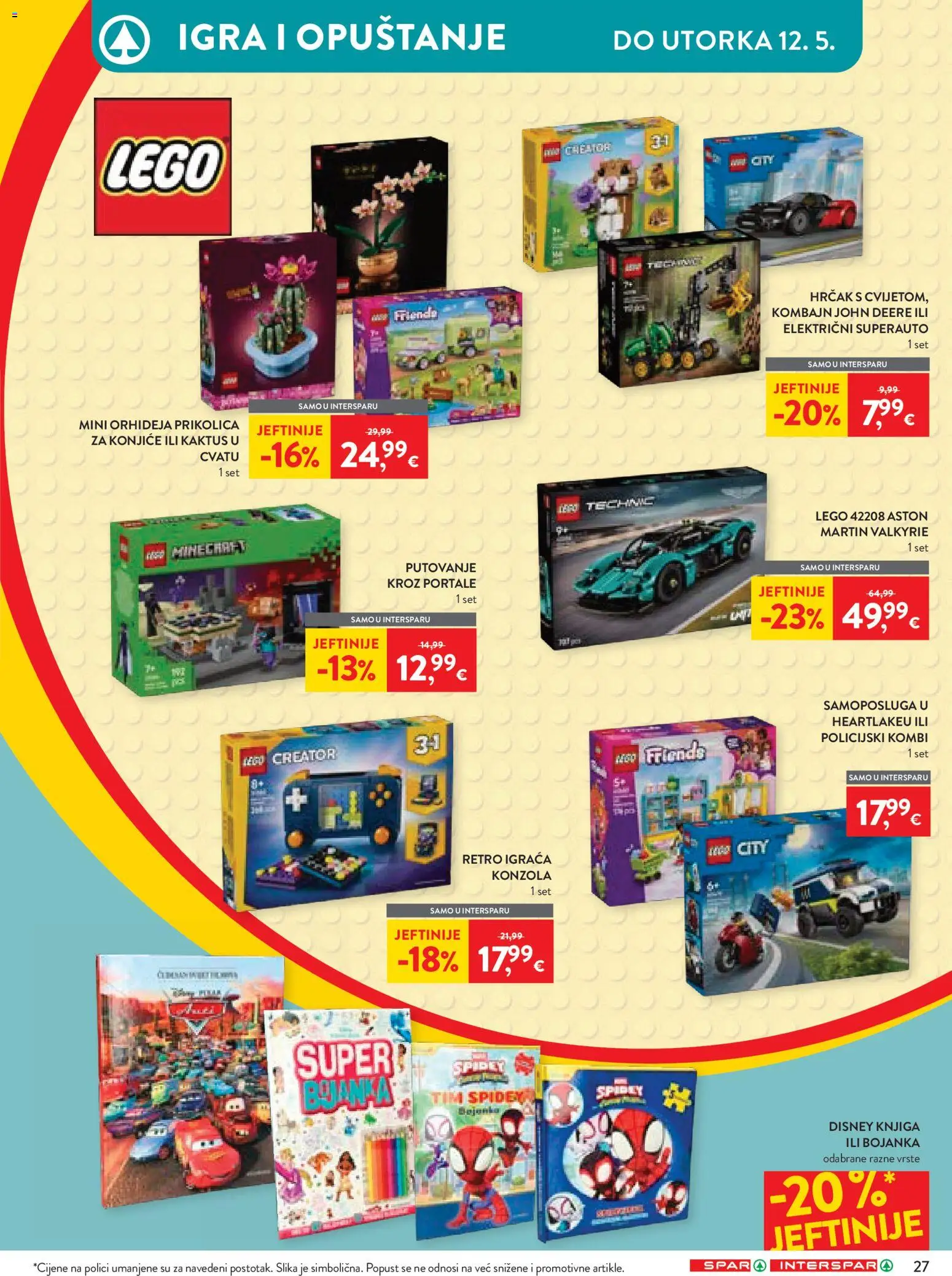 Spar katalog | vrijedi od 27.04.2026 | Stranica: 33 | Proizvodi: Orhideja, Igra, Lego
