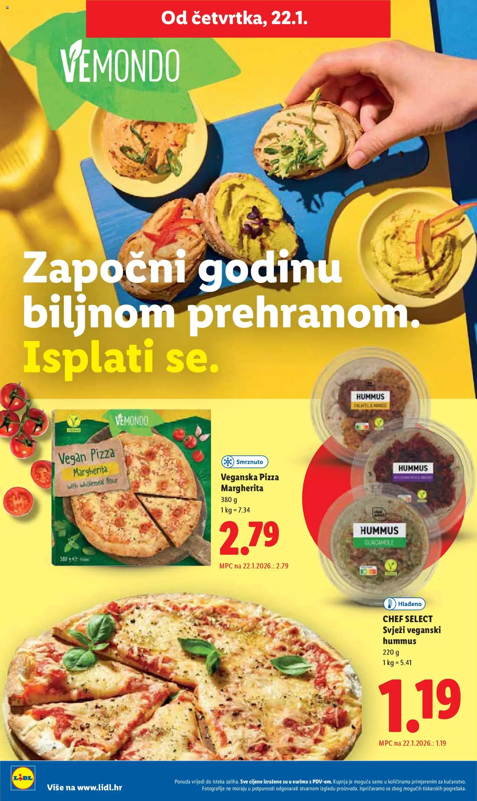 Lidl katalog | vrijedi od 19.01.2026 | Stranica: 58 | Proizvodi: Pizza