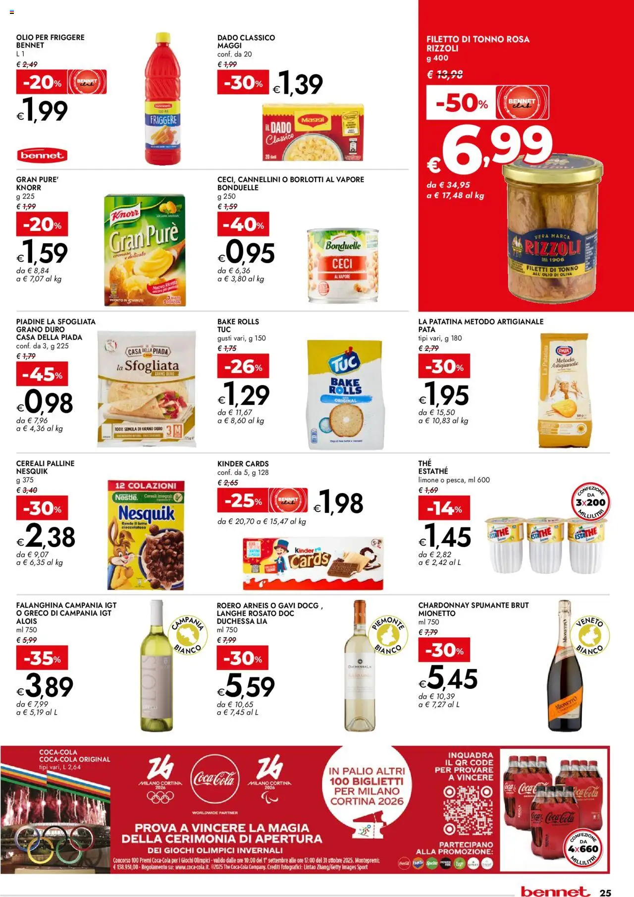 Volantino bennet del 11.09.2025 | Pagina: 25 | Prodotti: Cereali, Limone, The, Olio di Oliva