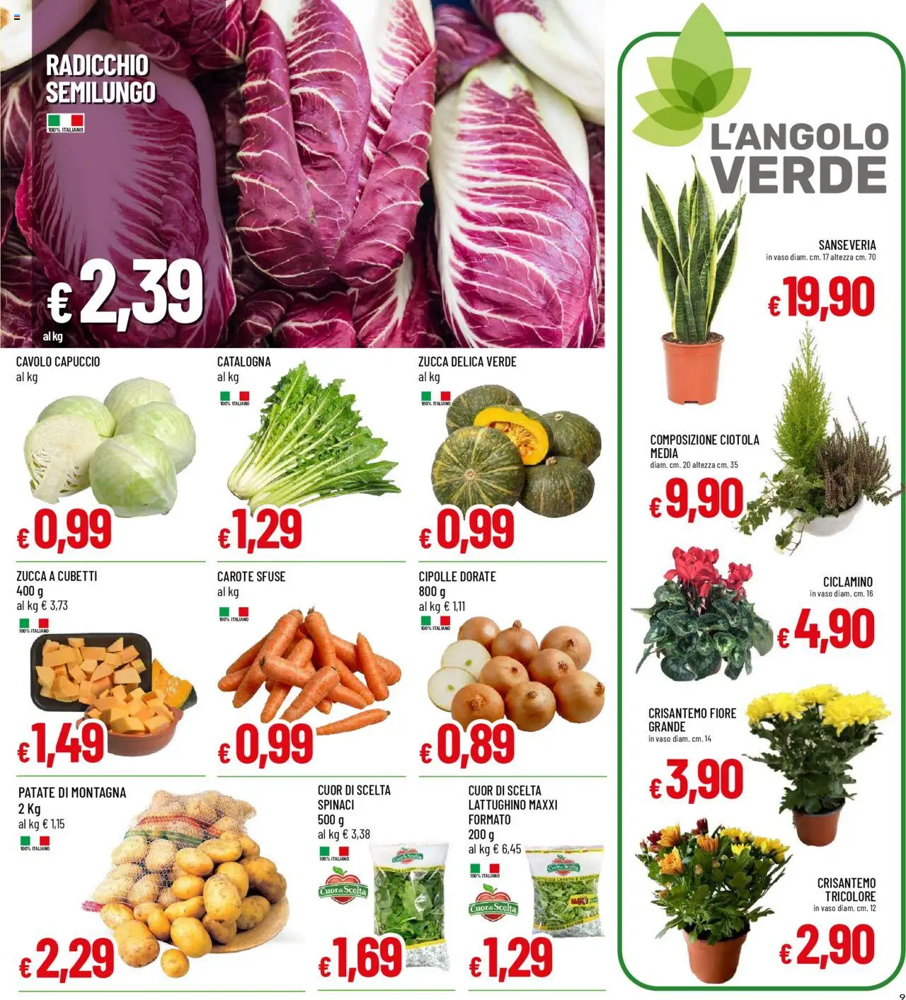 Volantino Galassia del 23.10.2025 | Pagina: 9 | Prodotti: Cipolle, Zucca, Ciotola, Vaso