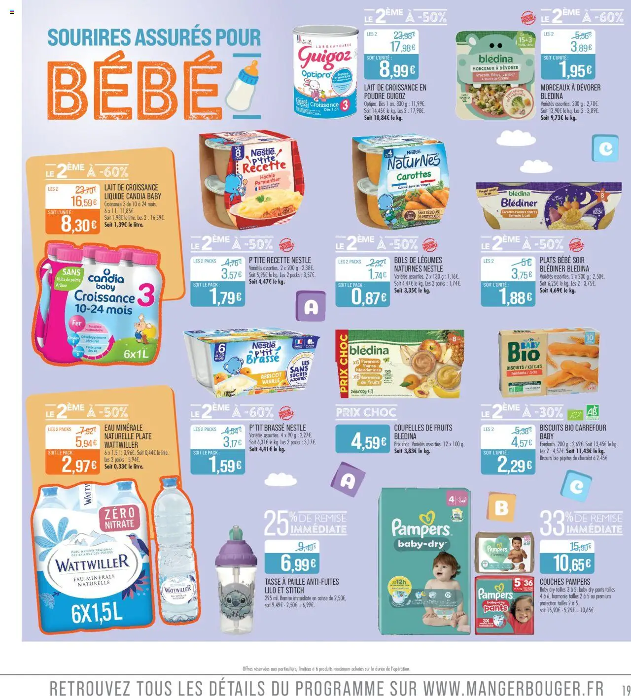  | Page: 19 | Produits: Abricot, Lait, Chocolat, Couches pampers