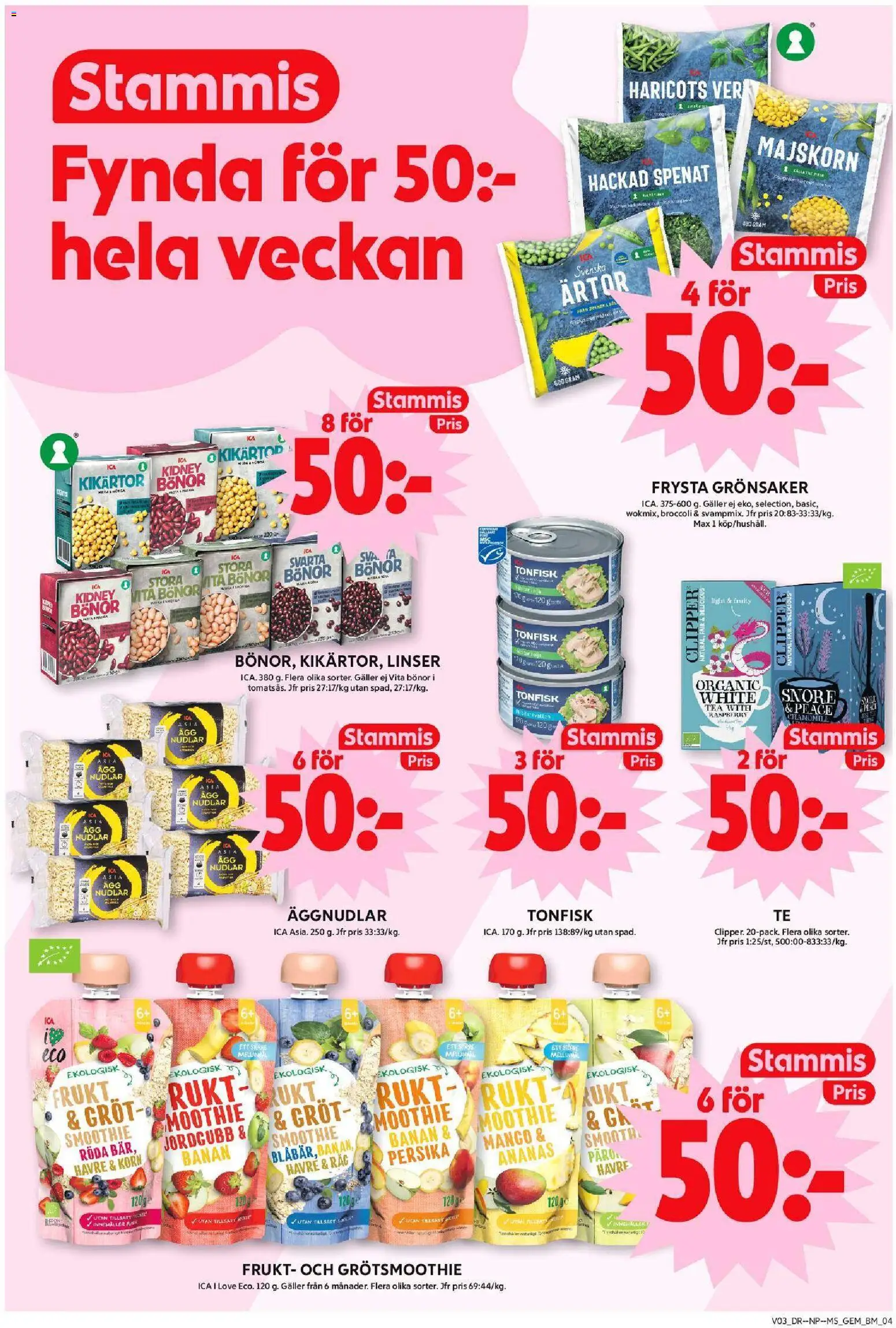 ICA Maxi reklamblad aktuell från 12.01.2026 | Sida: 5 | Produkter: Linser, Spenat, Ärtor, Broccoli