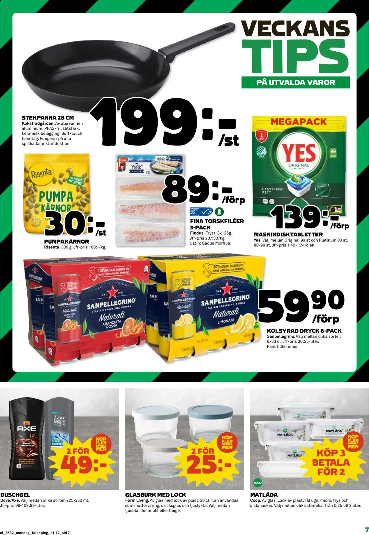 Coop reklamblad aktuell från 04.08.2025 | Sida: 7 | Produkter: Matlåda, Stekpanna, Pumpa, Frys