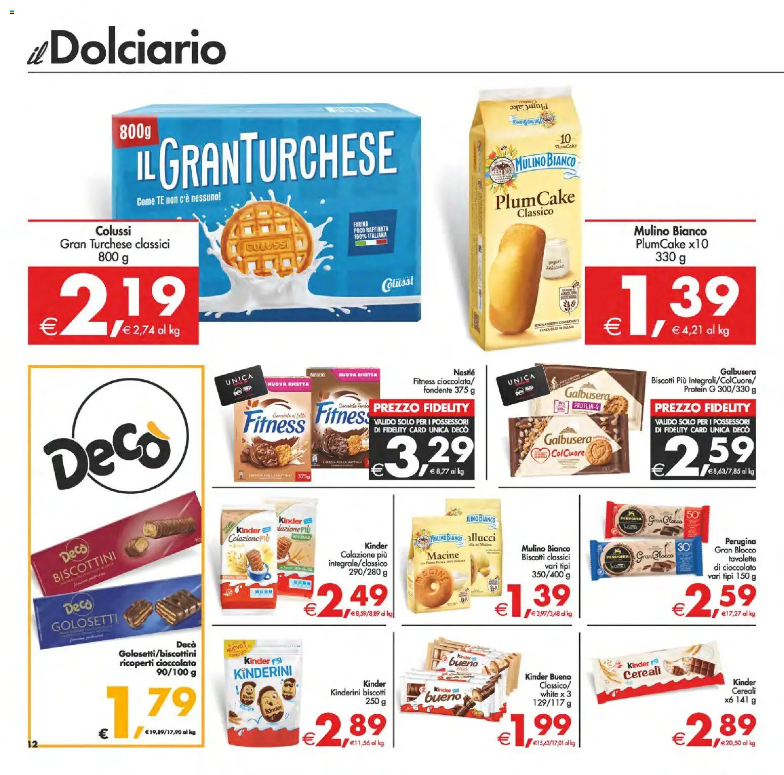 Volantino Decò del 24.02.2026 | Pagina: 15 | Prodotti: Cereali, Biscotti, Olio, Farina