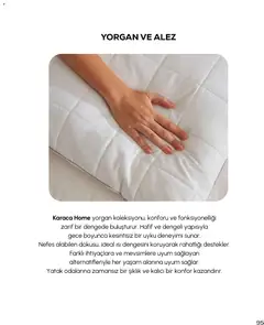 01.03.2026 tarihinden itibaren geçerli olan Karaca Home kataloğu önizlemesi | Sayfa: 95 | Ürünler: Yatak, Yorgan