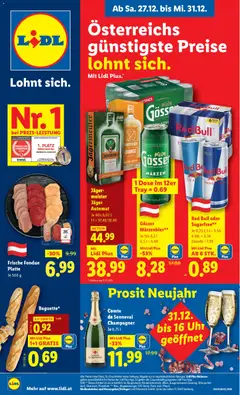 Lidl Eisenstadt, Ebenfurth, Mattersburg ab 27.12.2025 gültig