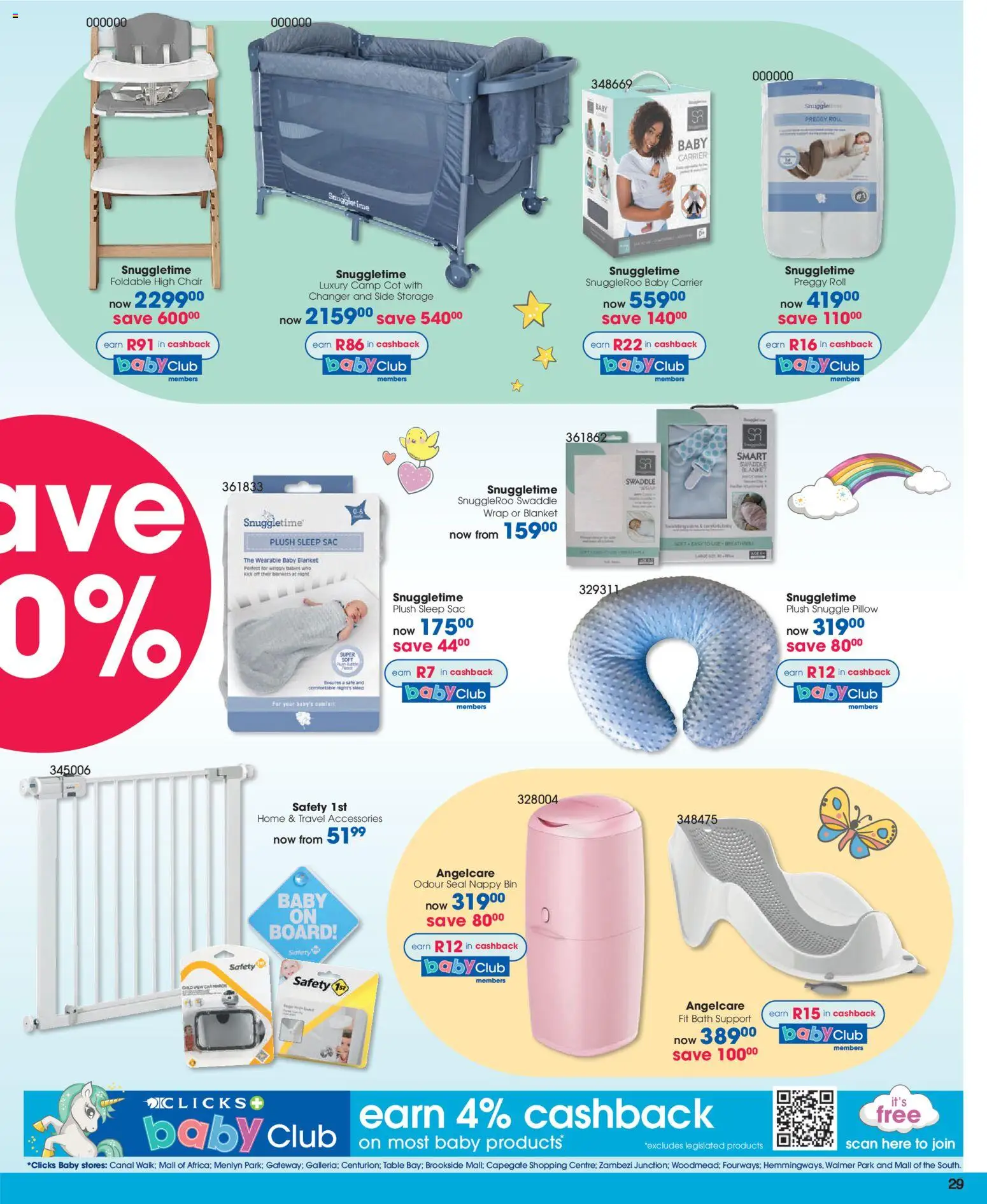 New Clicks catalogue – valid from 23.10.2025 | Page: 29 | Products: Blankets, Pillow, Blanket, Chair