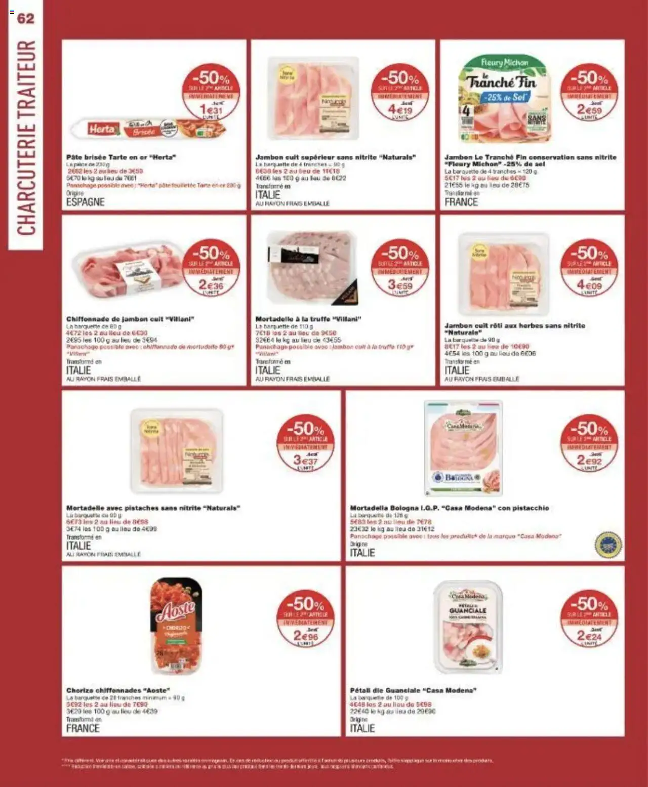  | Page: 62 | Produits: Pâte brisée, Pâte feuilletée, Sel, Pistaches
