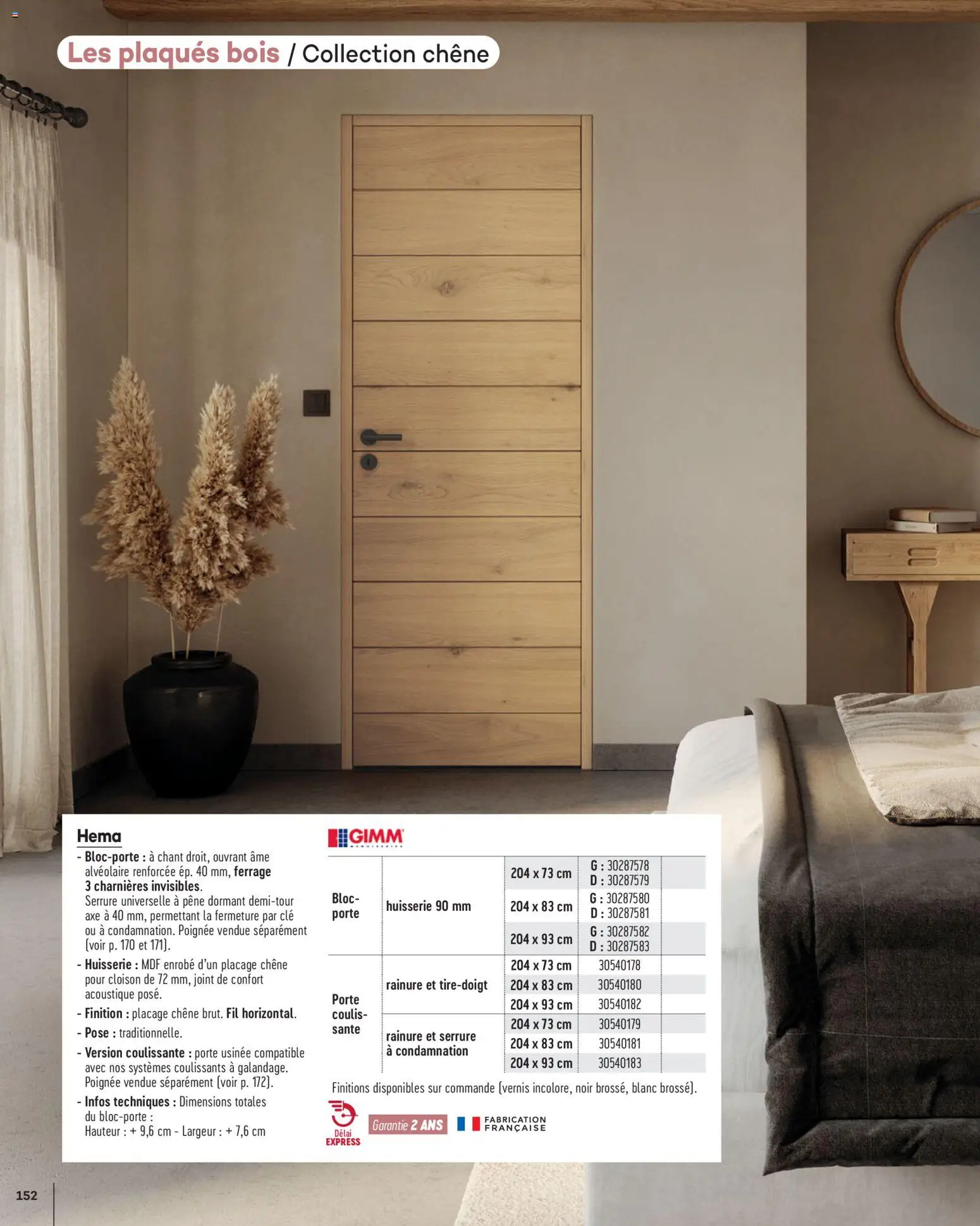 {H1} | Page: 152 | Produits: Clé, Porte