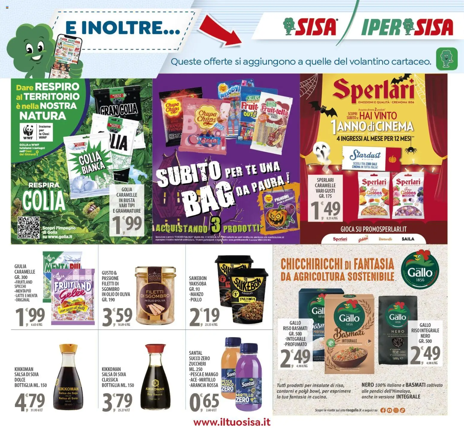 Volantino SISA del 24.10.2025 | Pagina: 23 | Prodotti: Pollo, Salsa, Pesca, Menta