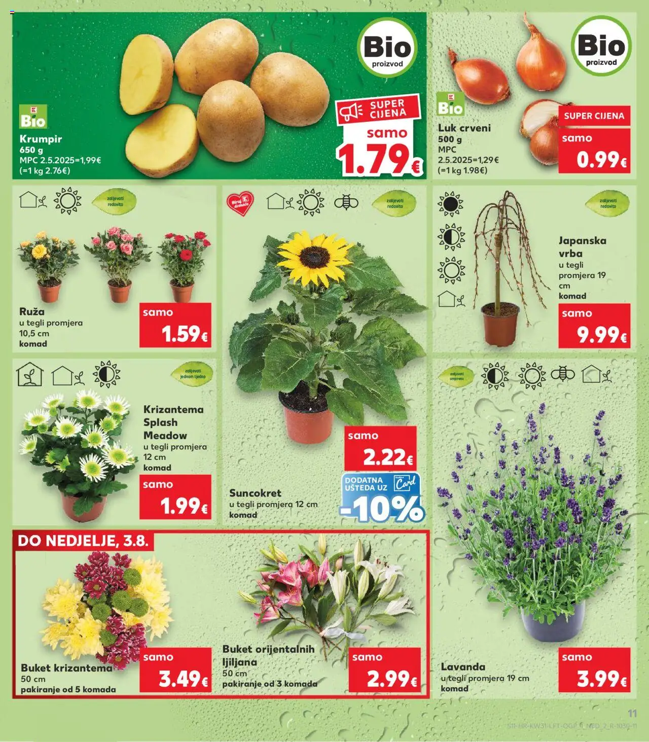 Kaufland katalog | vrijedi od 30.07.2025 | Stranica: 11 | Proizvodi: Krumpir, Luk, Suncokret
