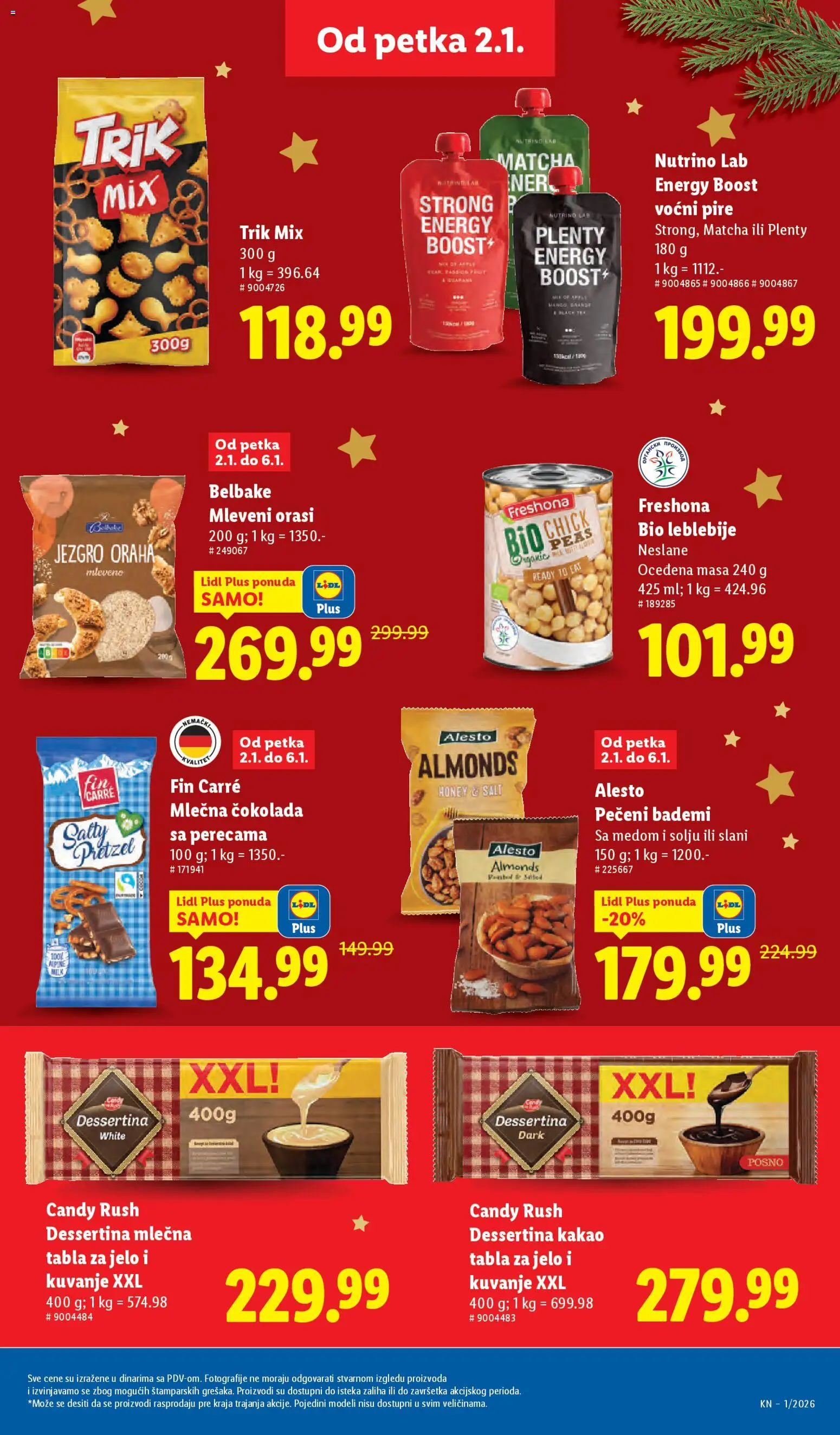 Lidl katalog - važi od 02.01.2026 | Strana: 27 | Proizvode: Tablet, Leblebije, Candy, Mlečna čokolada