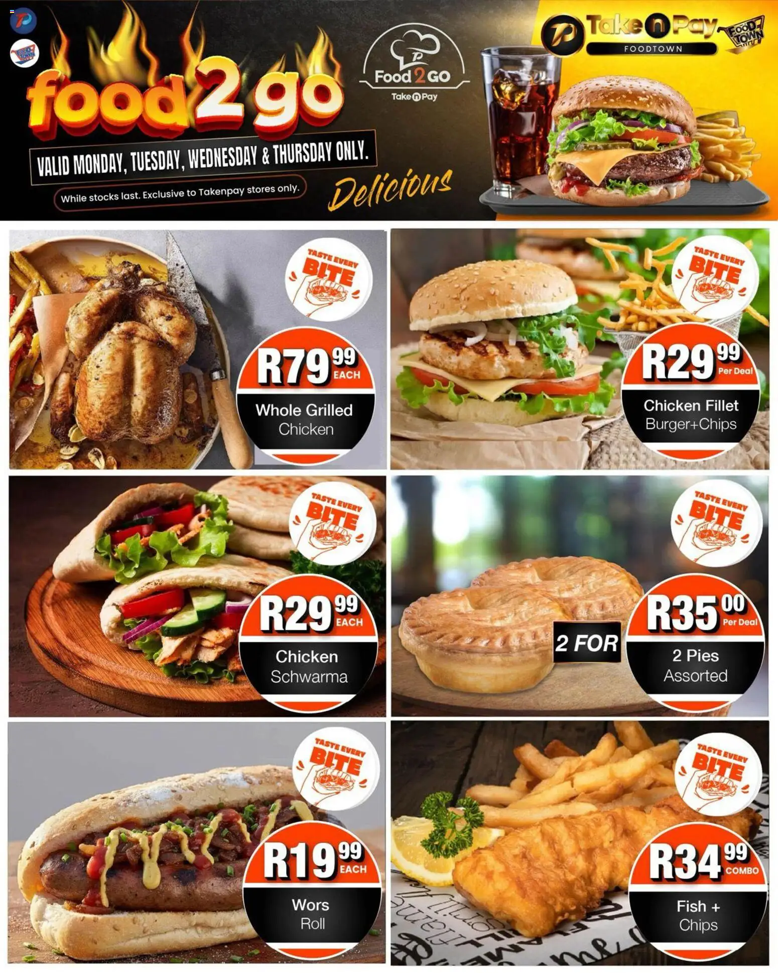 New Take n Pay catalogue – valid from 12.01.2026 | Page: 18 | Products: Chicken, Fish, Chips