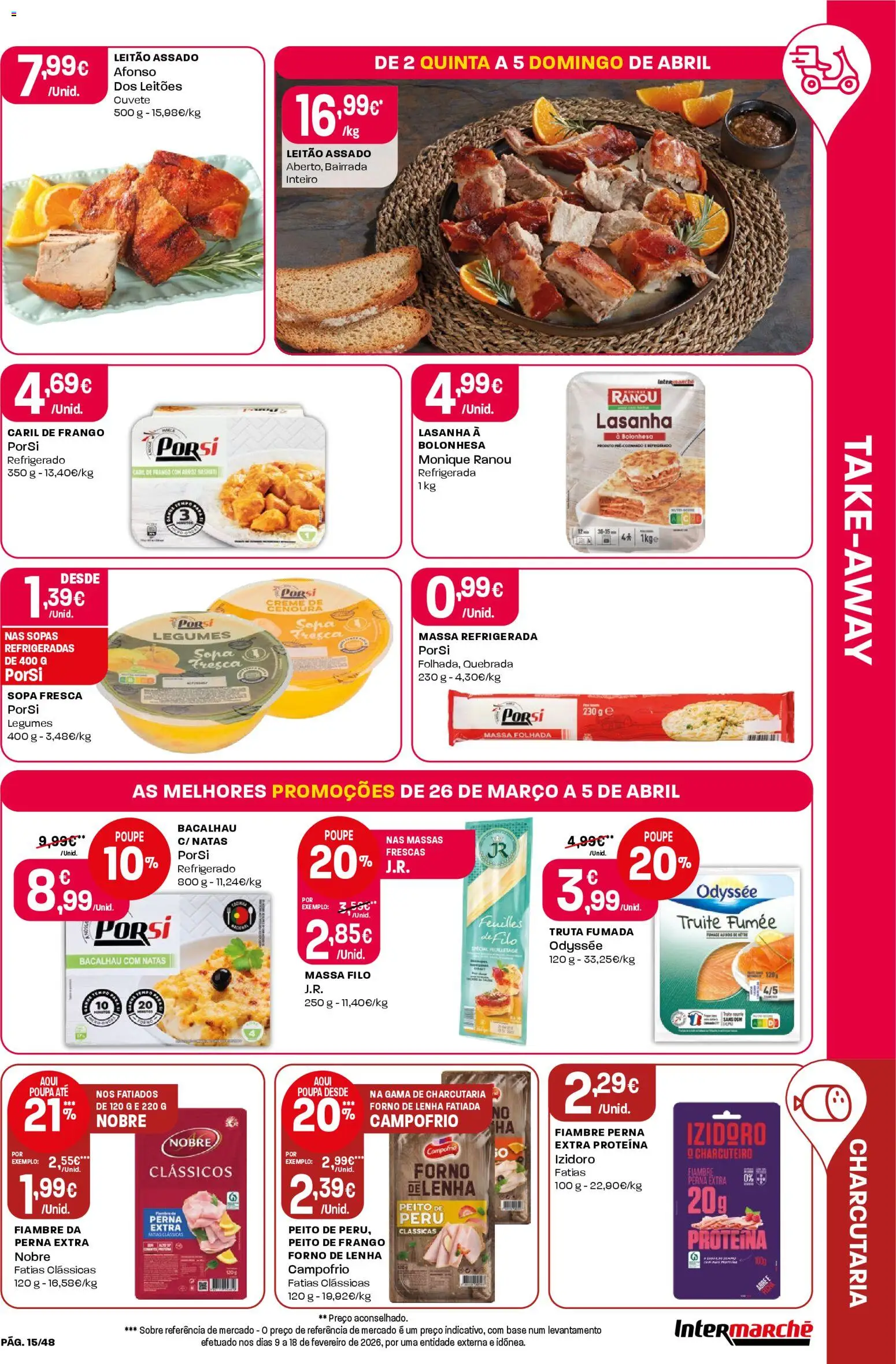 Intermarché folheto │ válido de 26.03.2026 | Página: 15 | Produtos: Massa folhada, Bacalhau, Peru, Massa