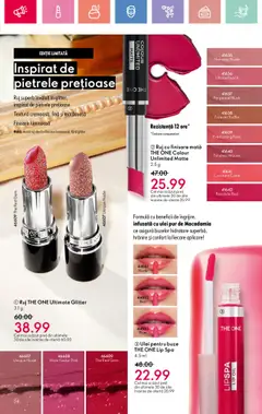 Oriflame catalog 10 2025 – valabil de la 06.07.2025 | Pagină: 54 | Produse: Blush, Ruj, Gem, Ulei
