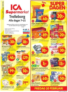 ICA Supermarket - Trelleborg - Förhandsvisning av reklamblad från butik ICA Supermarket aktuell från 16.02.2026