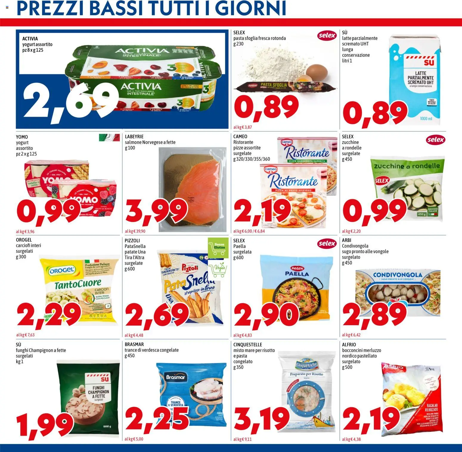 Volantino Mega del 27.11.2025 | Pagina: 5 | Prodotti: Salmone, Pasta, Funghi, Sugo